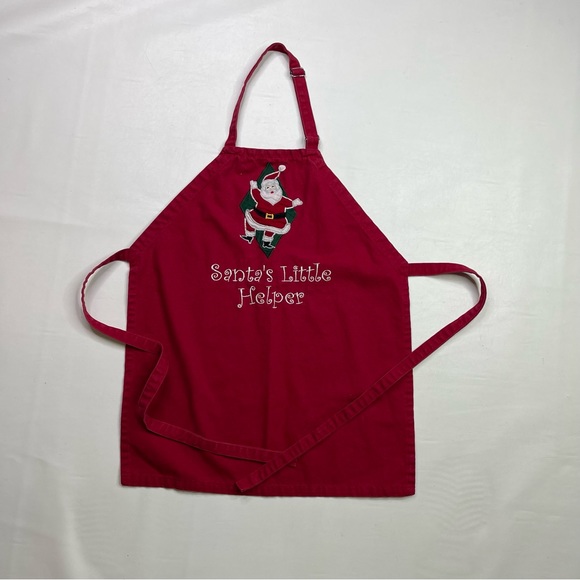 Santa's Helper apron set adult and child sizes Christmas Holiday mommy and me - Picture 8 of 9